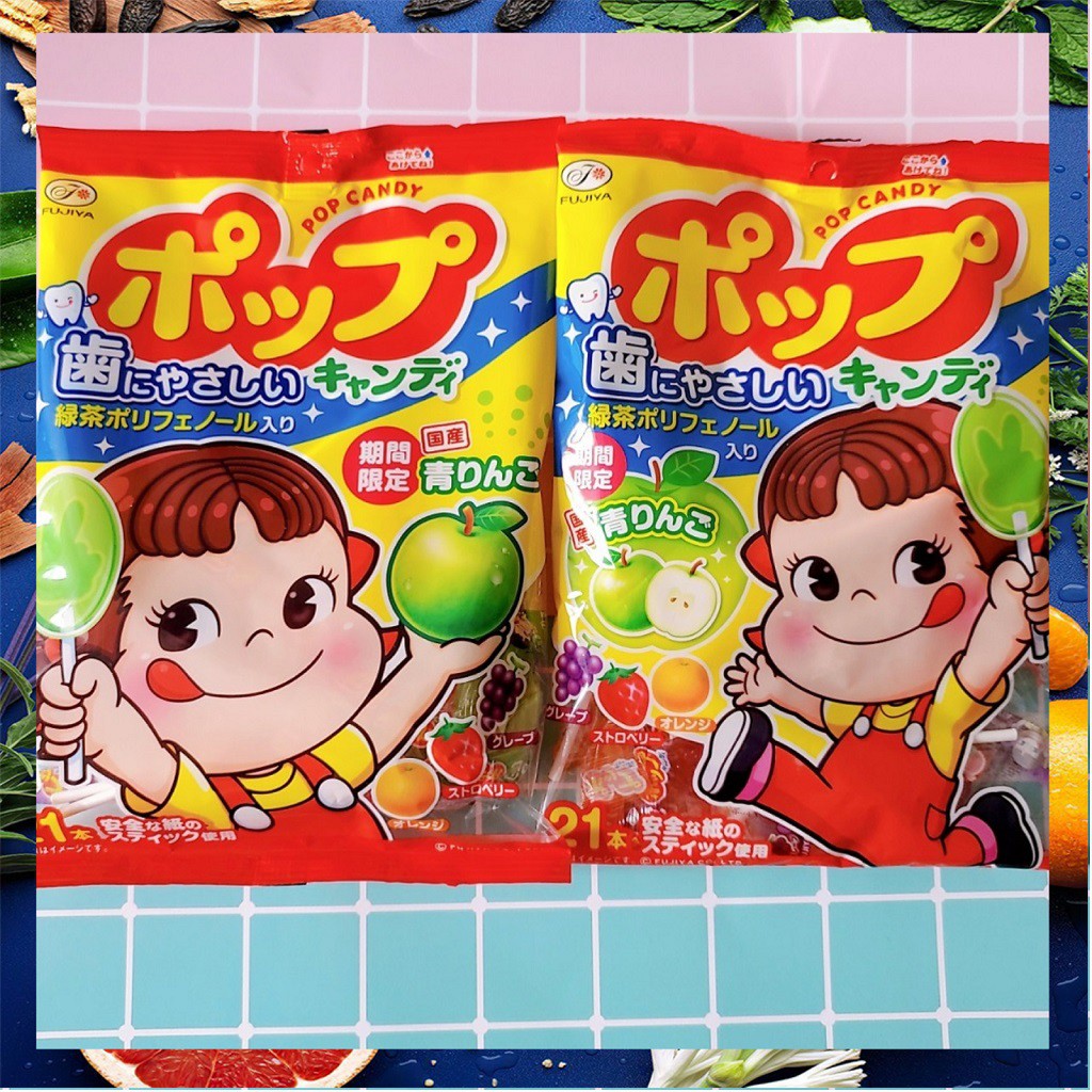 Kẹo mút pop candy 4 vị fujiya nhật bản