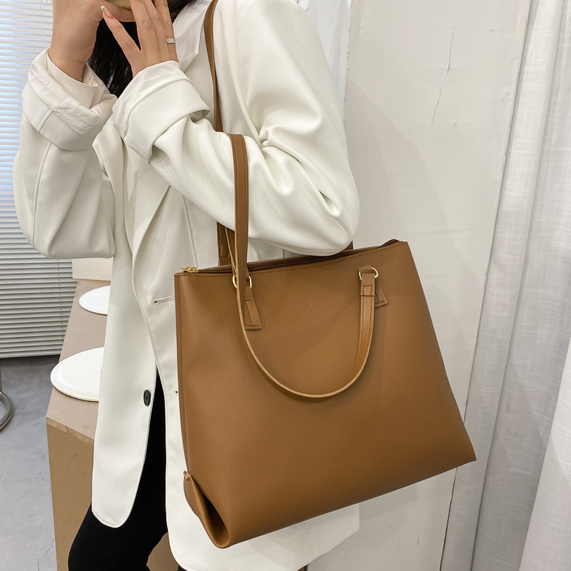 Túi tote túi xách da kẹp nách công sở phong cách Hàn Quốc-Túi xách Trơn CỠ LỚN - TX54