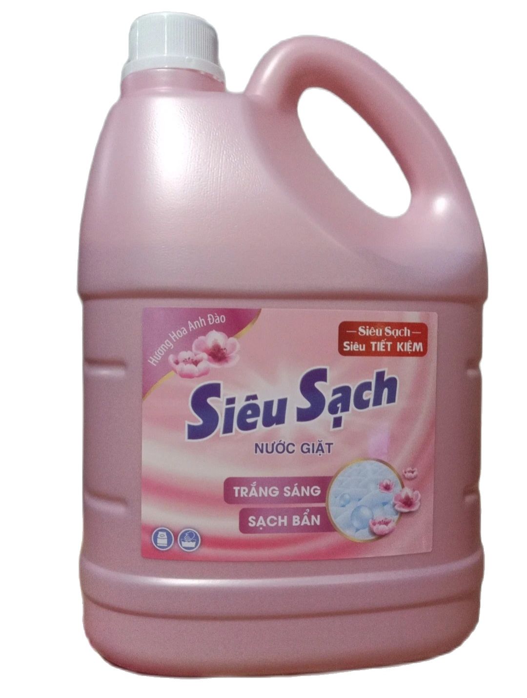 Can nước giặt lix siêu sạch 3,5kg hương hoa anh đào