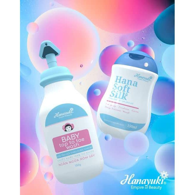 [HCM]HANAYUKI - Sữa tắm gội BaBy Top To Toe Wash hana làm dịu làn da cho bé