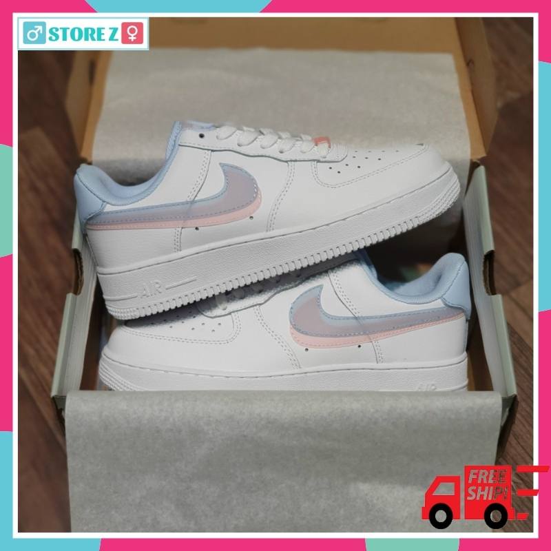 Giày Air Force 1 LV8 Blue Pink Nữ Cao cấp FreeShip Giầy sneaker af1 thể thao cao cấp full box bill tag