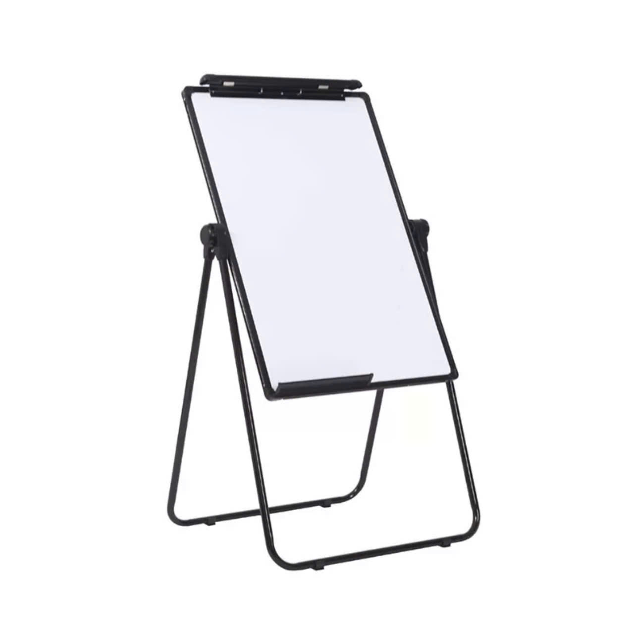 Bảng flipchart văn phòng viết bút lông không dòng kẻ, chân gấp di động cao cấp, có thể nâng chỉnh chiều cao