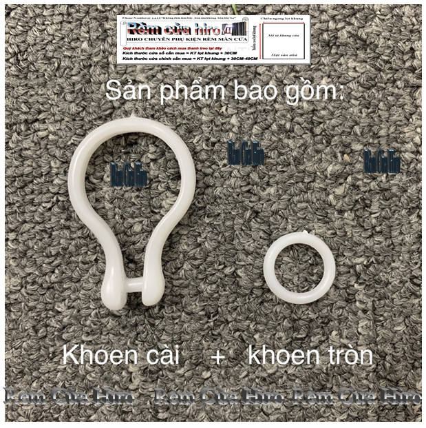 Khoen móc rido treo rèm màn cửa
