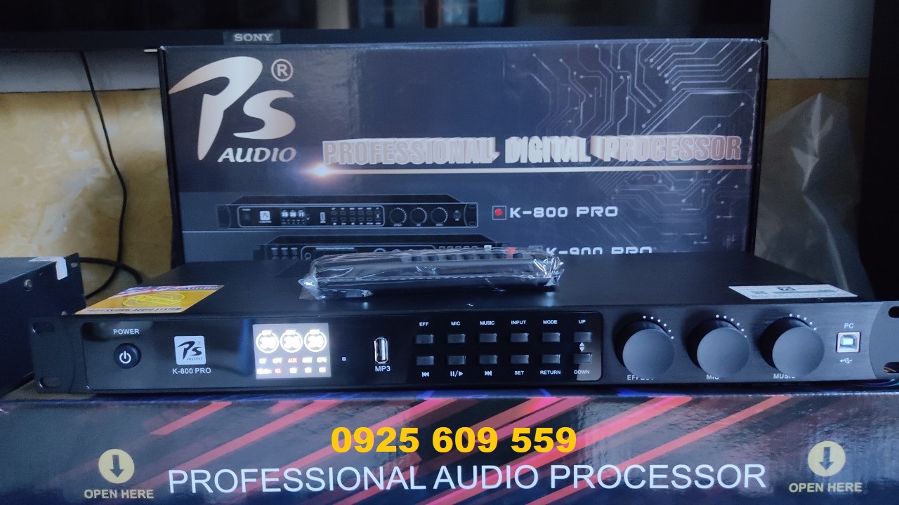 Vang số PS audio K800 pro - hàng chính hãng - tặng 2 dây canon - Vang cơ chống hú - vang karaoke