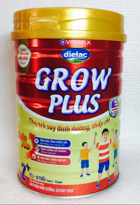 Sữa dielac grow plus 2 - vinamilk, 900g, 2-10 tuổi