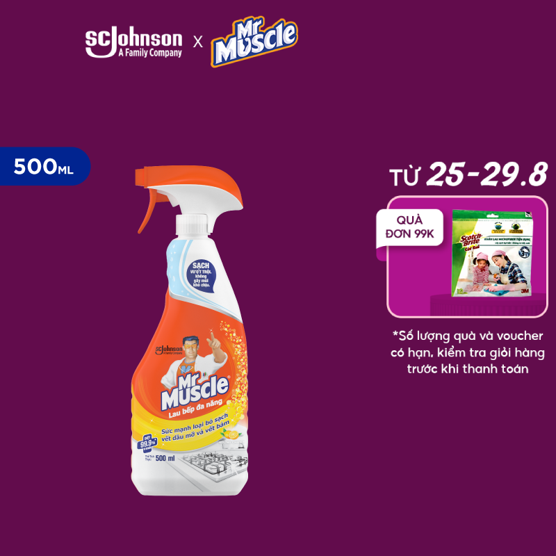 Mr Muscle Nước lau bếp đa năng Hương Cam 500ml