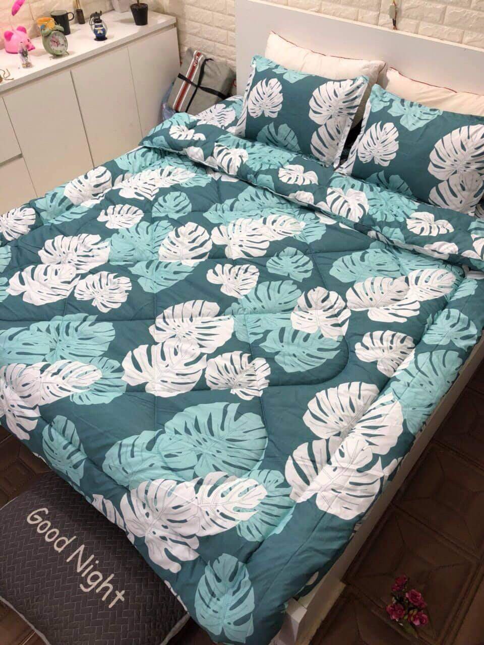 Chăn phao siêu nhẹ cực ấm 1m8x2m mẫu lá khoai
