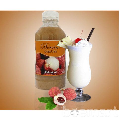 Sinh tố vải - berrino vải 1l | nguyên liệu pha đồ uống giá tốt