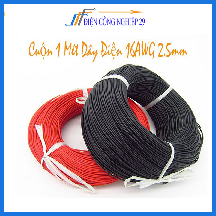 Cuộn 1 mét dây điện 16awg 2.5mm