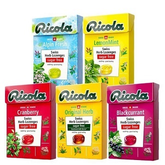 Kẹo Thảo Mộc (đủ vị) Alpin Fresh Ricola 40g