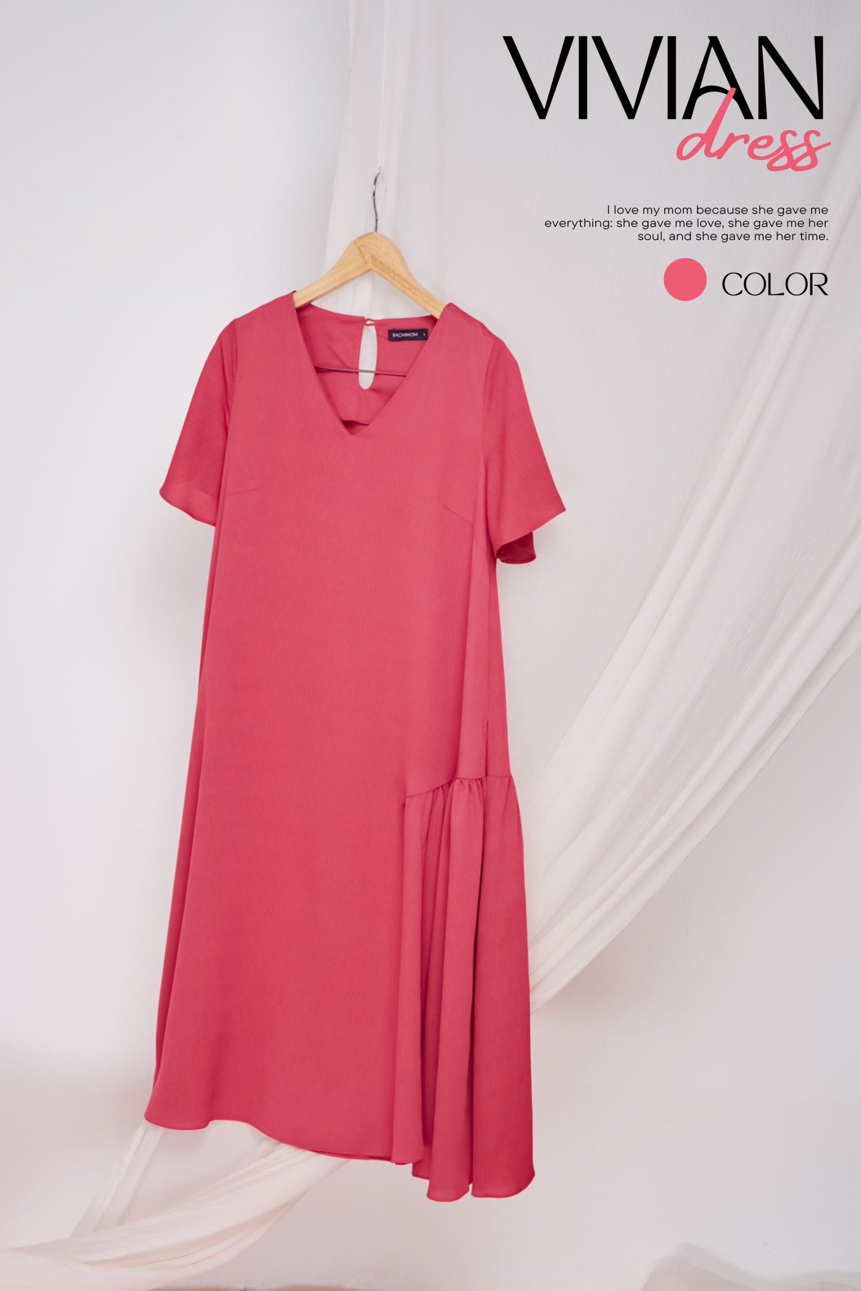 Đầm bầu sachimom - váy bầu công sở dáng xòe vivian dress