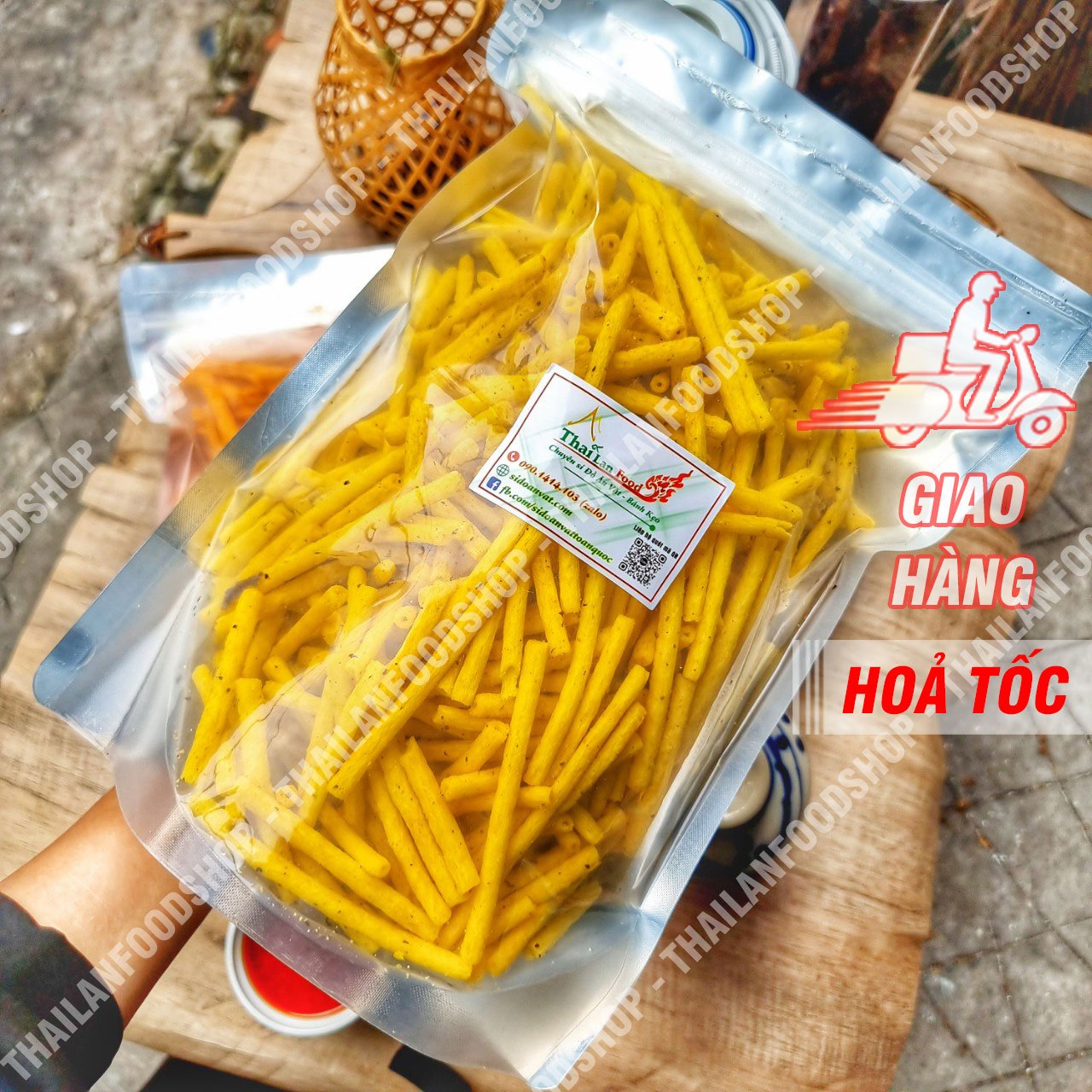 Khoai Tây Ống Sấy Giòn - Túi 500gr