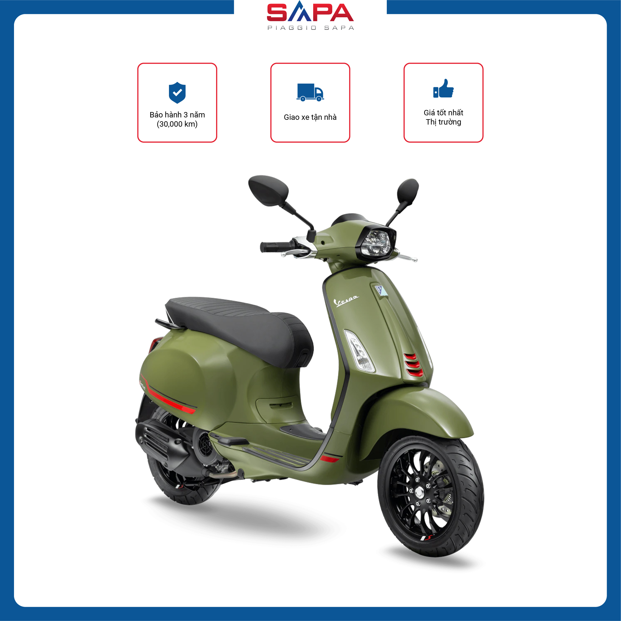 Xe Máy Vespa Sprint S 125 Green Tenace