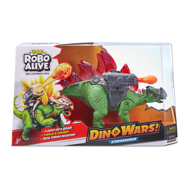 Đồ chơi khủng long vây kiếm Robo Alive Electronic Dino Wars Stegosaurus