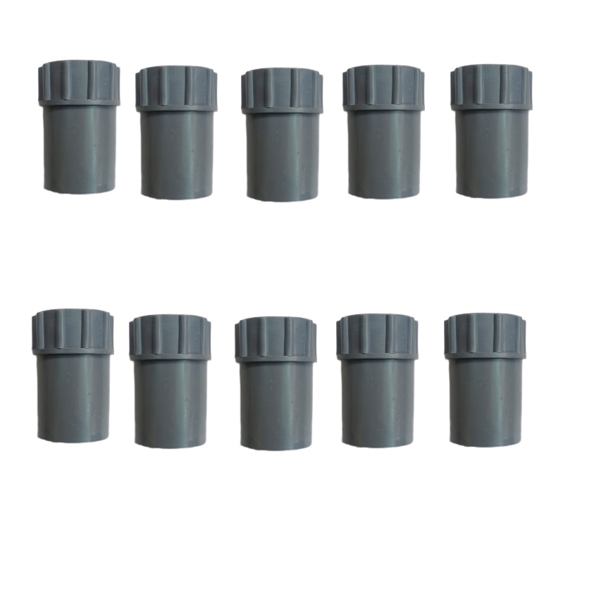 [HCM]10 Nối thẳng 27 ren trong 27 mm chuyên dùng cho nối béc tưới cây có ren ngoài 27 pvc (xám)