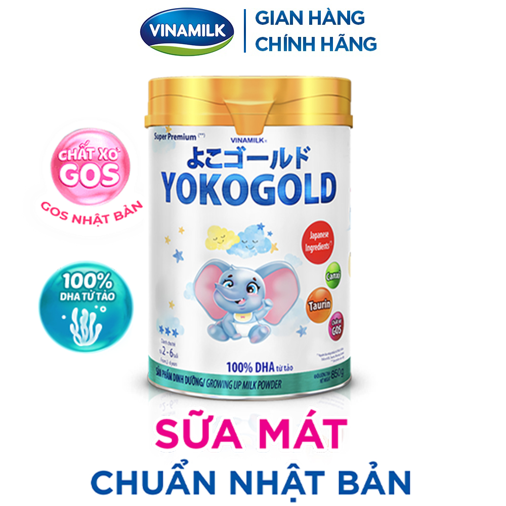 Sữa bột Yoko Gold số 1 - Sữa công thức Dưỡng chất tốt từ Nhật Bản, Vị Nhạt thanh mát, Tiêu hóa khỏe, giúp bé dễ hấp thu
