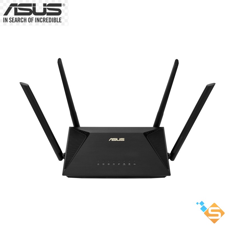 Bộ phát wifi router asus rt-ax53u ax1800 wifi 6 802.11ax băng tần kép aiprotection - bảo hành chính hãng 2 năm