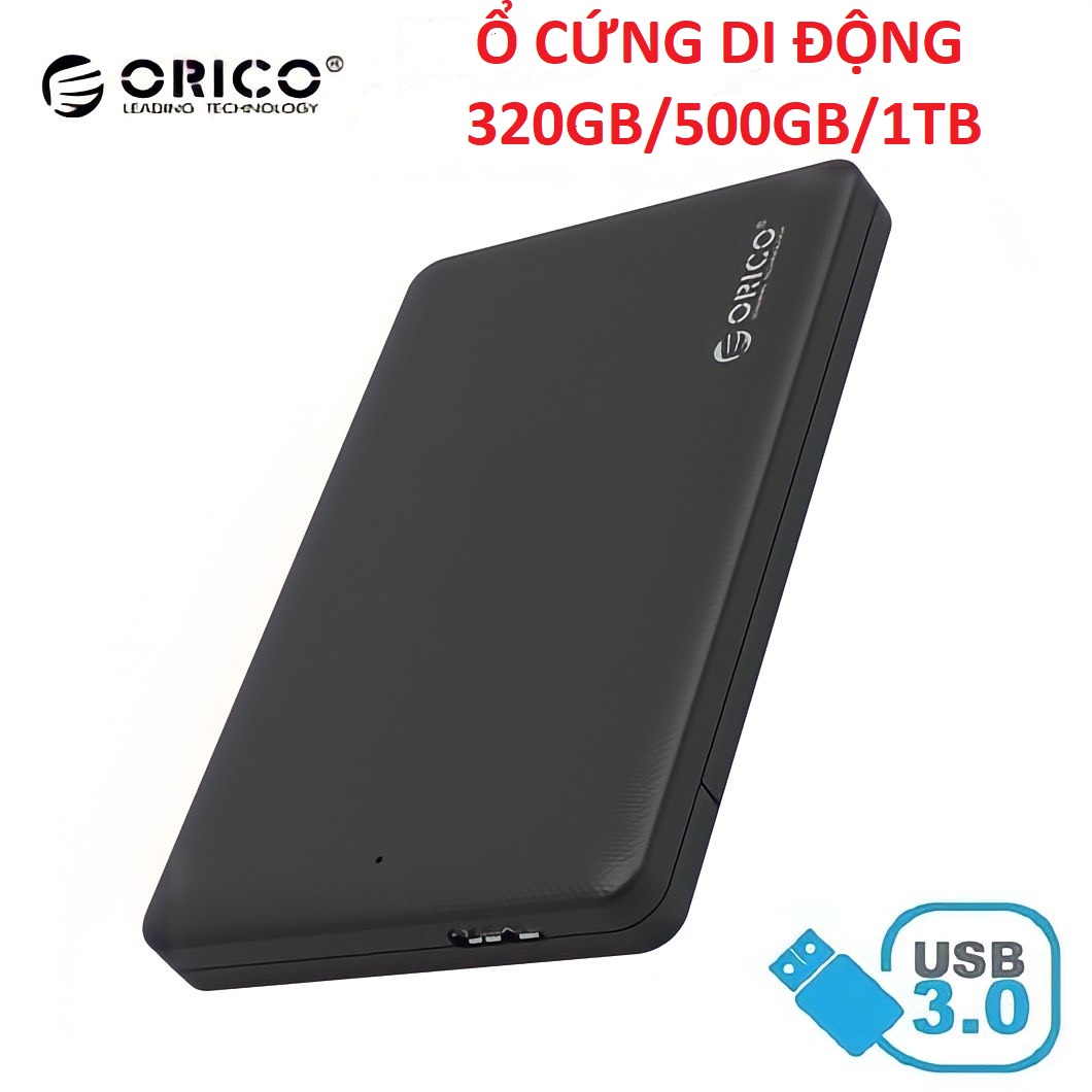Ổ cứng di động orico 320gb/500gb/1tb/2tb –kèm cáp kết nối