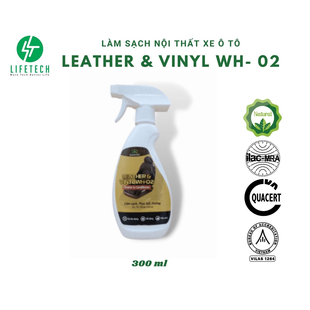 Dung dịch vệ sinh nội thất xe ô tô Leather Vinyl WH 02 EcoAirVn