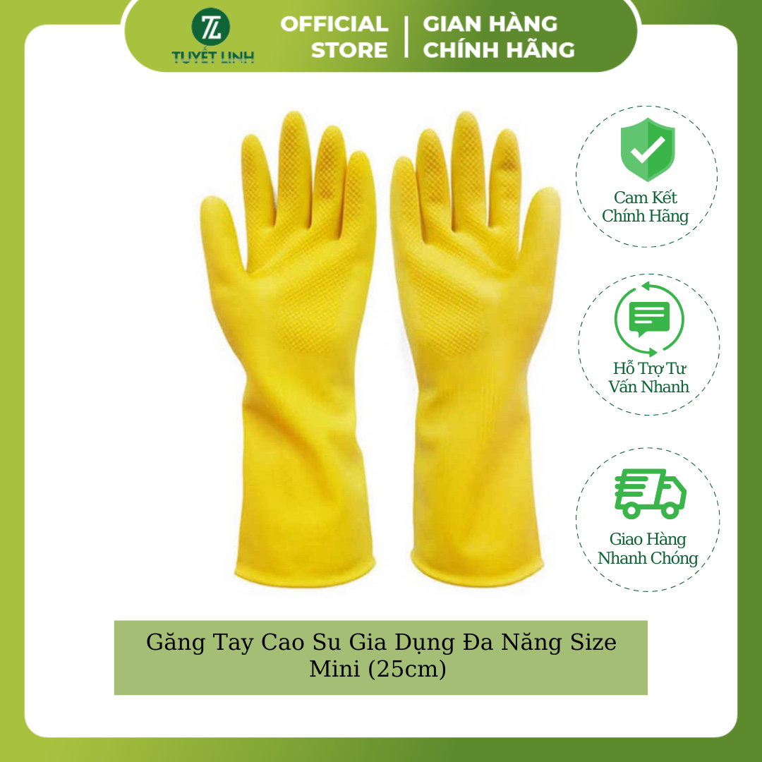 [1 Pair/ 1 Đôi] Găng Tay Cao Su Gia Dụng Đa Năng Size Mini (25cm)