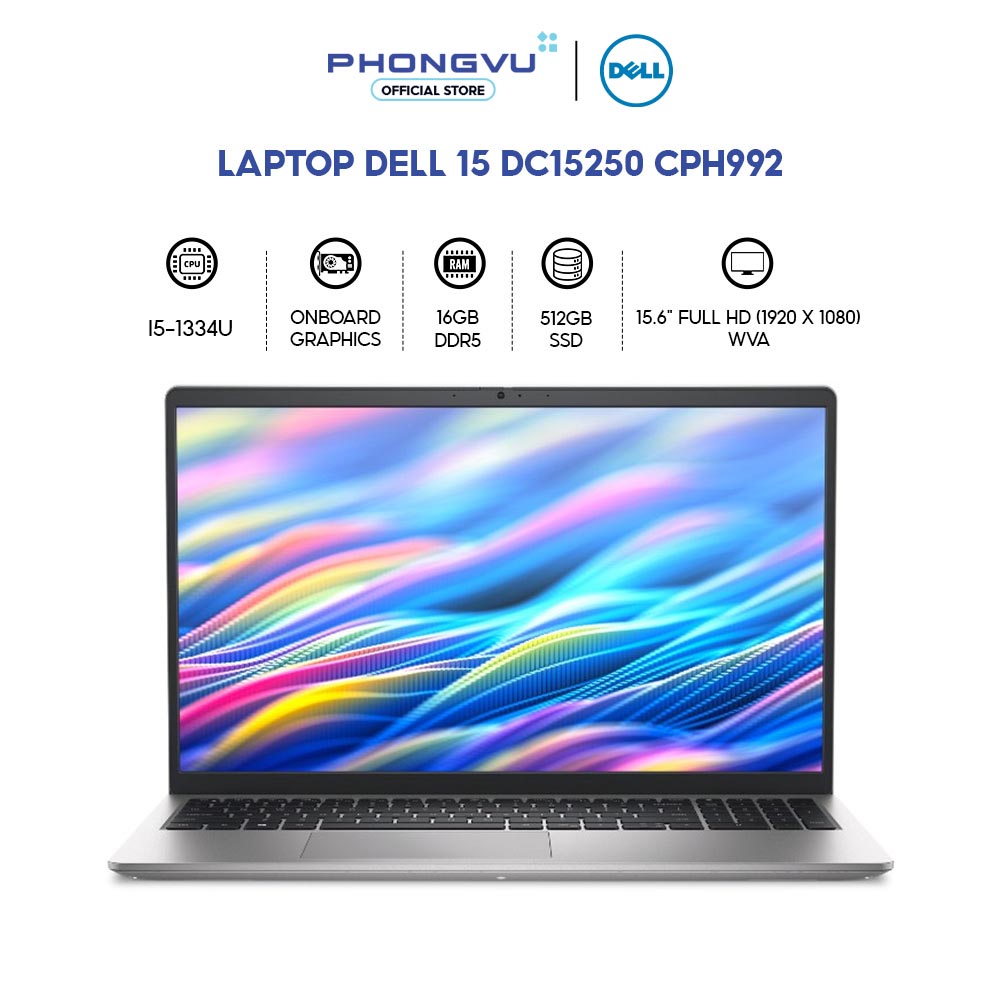 Dell Laptop Dc15250 - Cph992 (I5-1334U/ 16Gb/ 512Gb/ Windows 11 Home + Office) - 12-Month Warranty Giá 23,290,000 Đồng*Miễn phí vận chuyển
