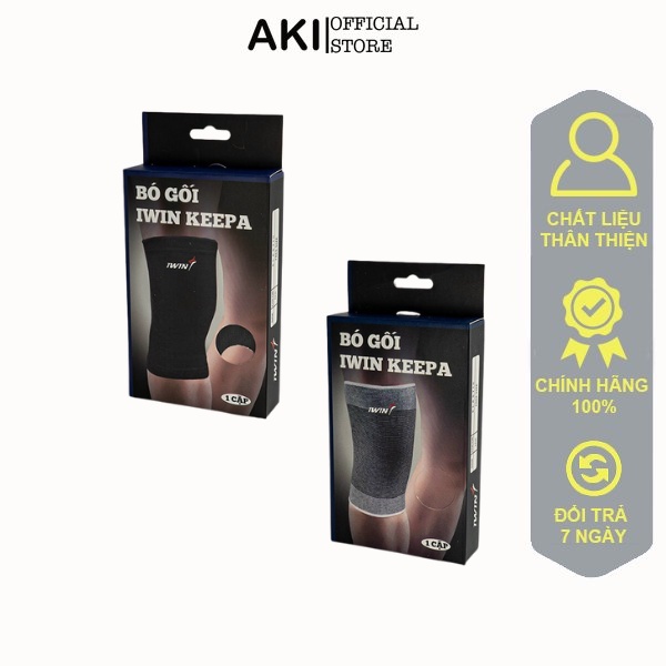Bó gối Iwin Keepa, phụ kiện thể thao đá bóng nam chính hãng cao cấp - GI004