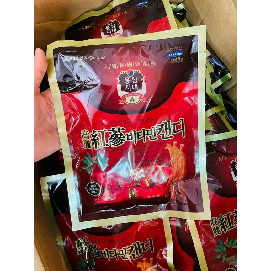 Kẹo hồng sâm hàn quốc gói 200g