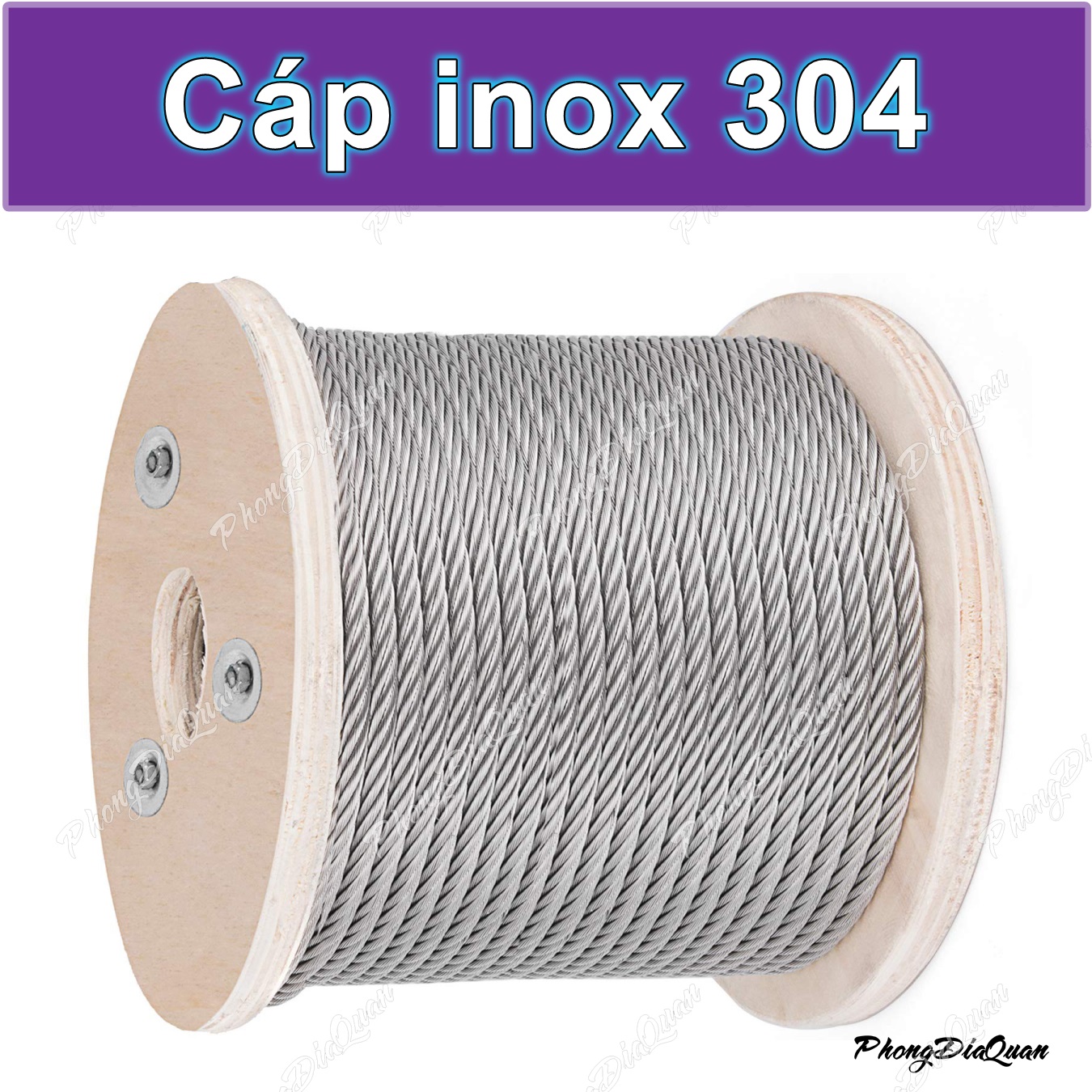 Cáp inox 304 (từ 0,5 đến 10 ly) - bán theo mét