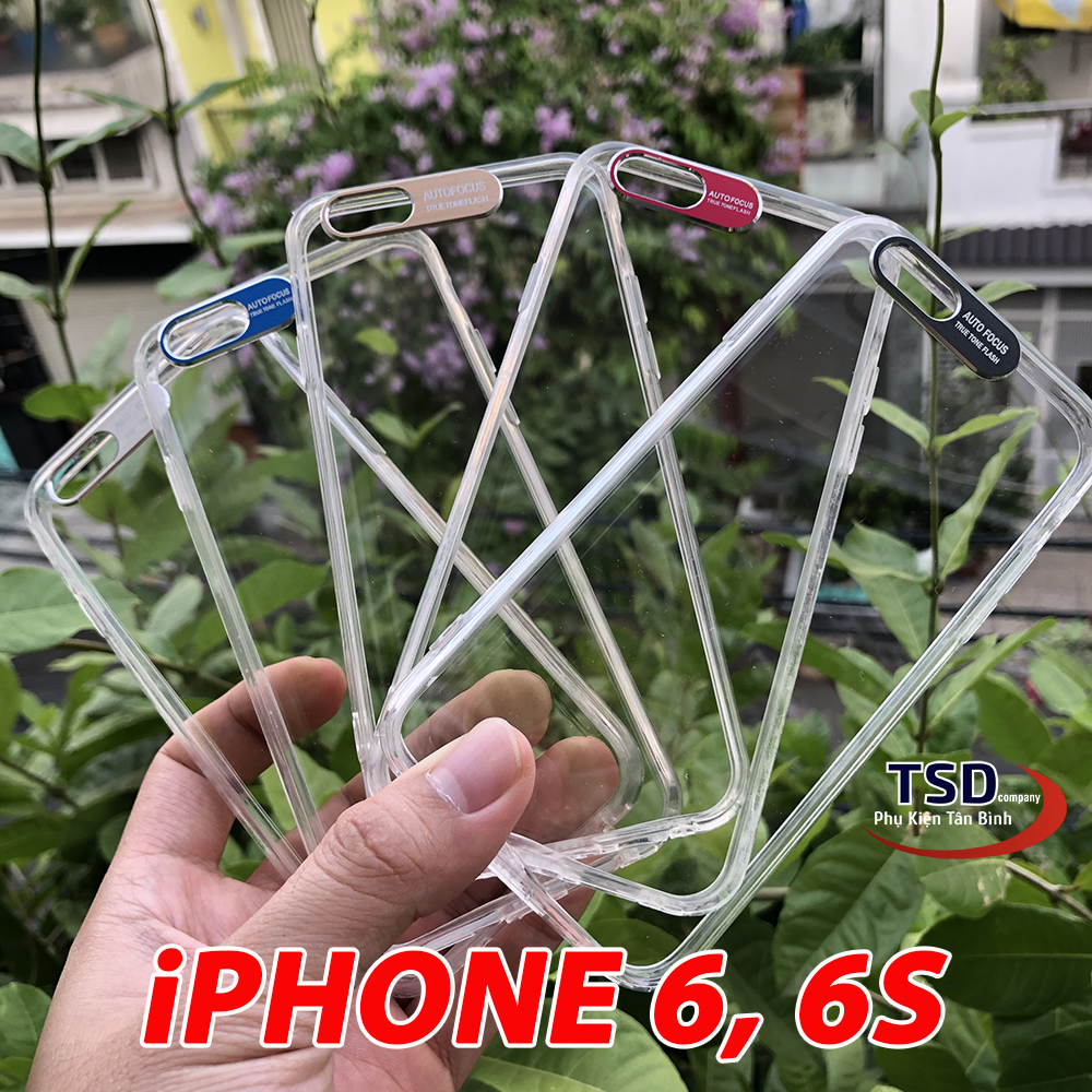 Ốp lưng dành cho iphone 6 / 6s viền nhôm bảo vệ camera siêu đẹp