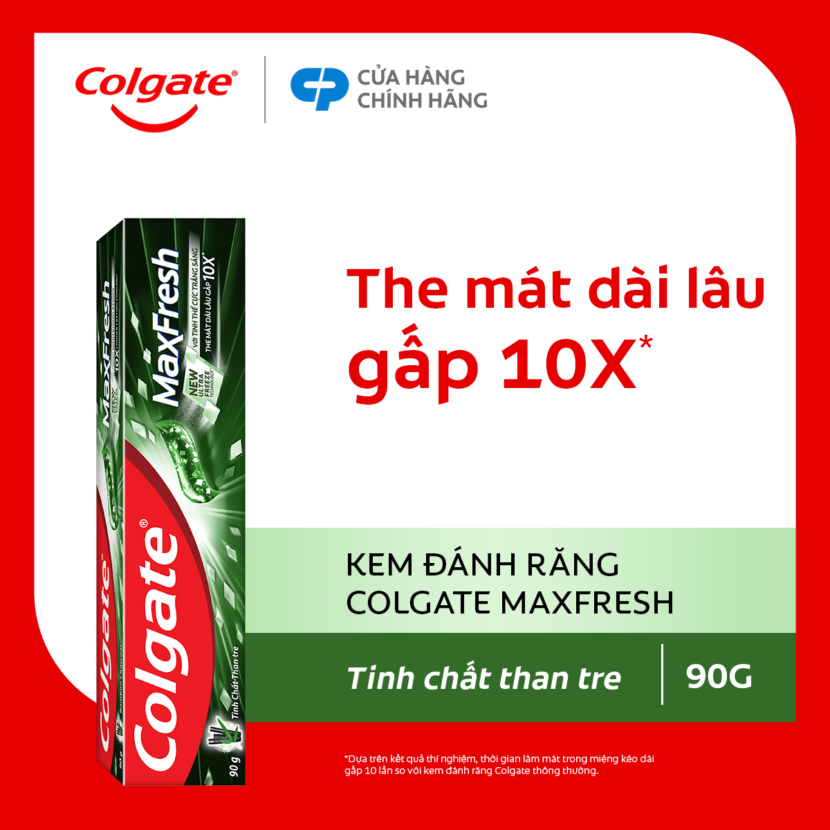Kem đánh răng Colgate Maxfresh Bamboo Charcoal the mát dài lâu với tinh chất than tre làm trắng răng