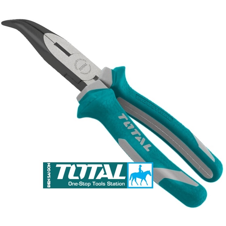 Kìm nhọn mũi cong 6inch thép crv total chính hãng tht24616