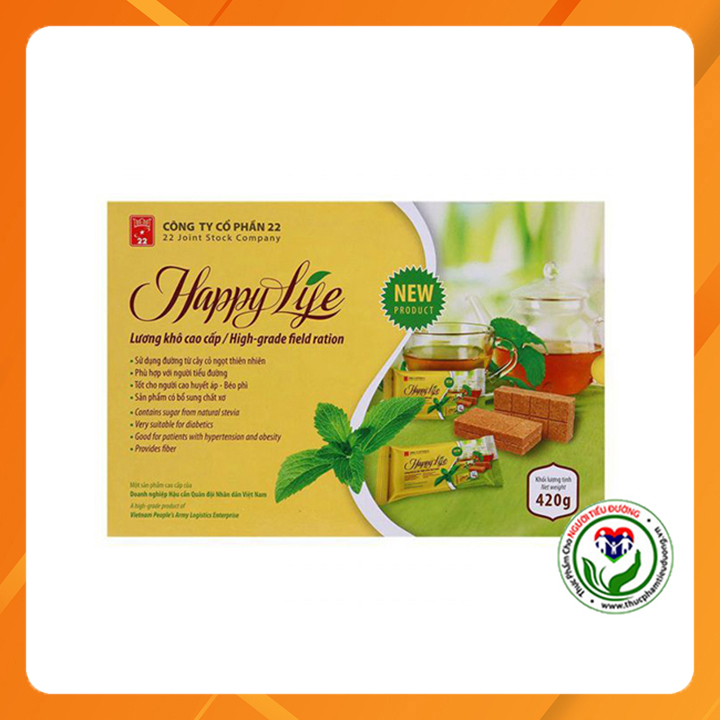 [HCM][Chính hãng] Lương khô ăn kiêng cao cấp Happy Lye hộp 420g tốt cho ăn kiêng tiểu đường ăn chay
