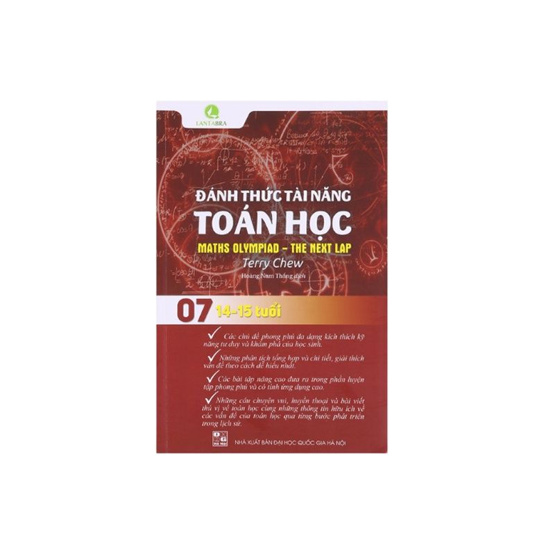 Sách Đánh Thức Tài Năng Toán Học 7 (14 - 15 Tuổi) - Sách toán lớp 7, toán lớp 8, toán lớp 9 Nhà Sách Á Châu Books