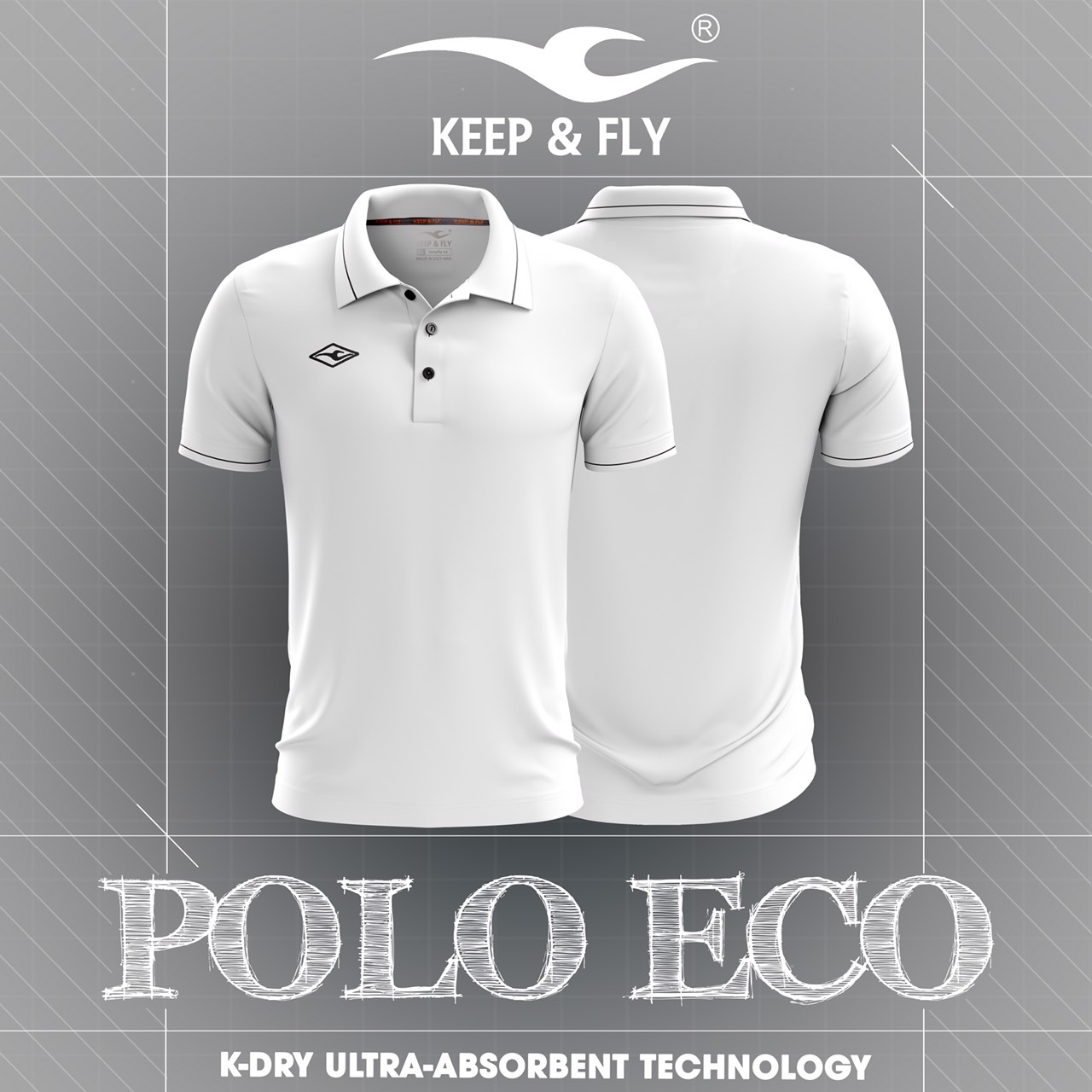 Áo thun Polo Eco ( hàng Keep & Fly chính hãng )
