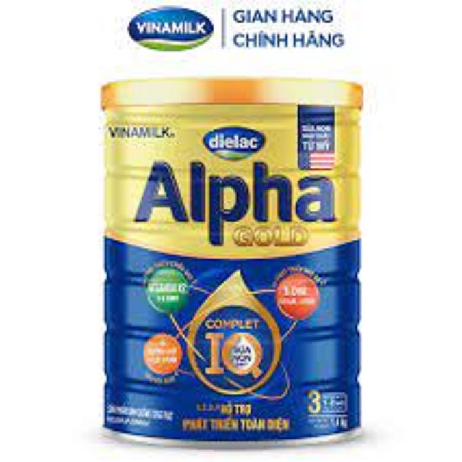 Sữa bột Dielac Alpha Gold 3 hộp thiếc 1400g