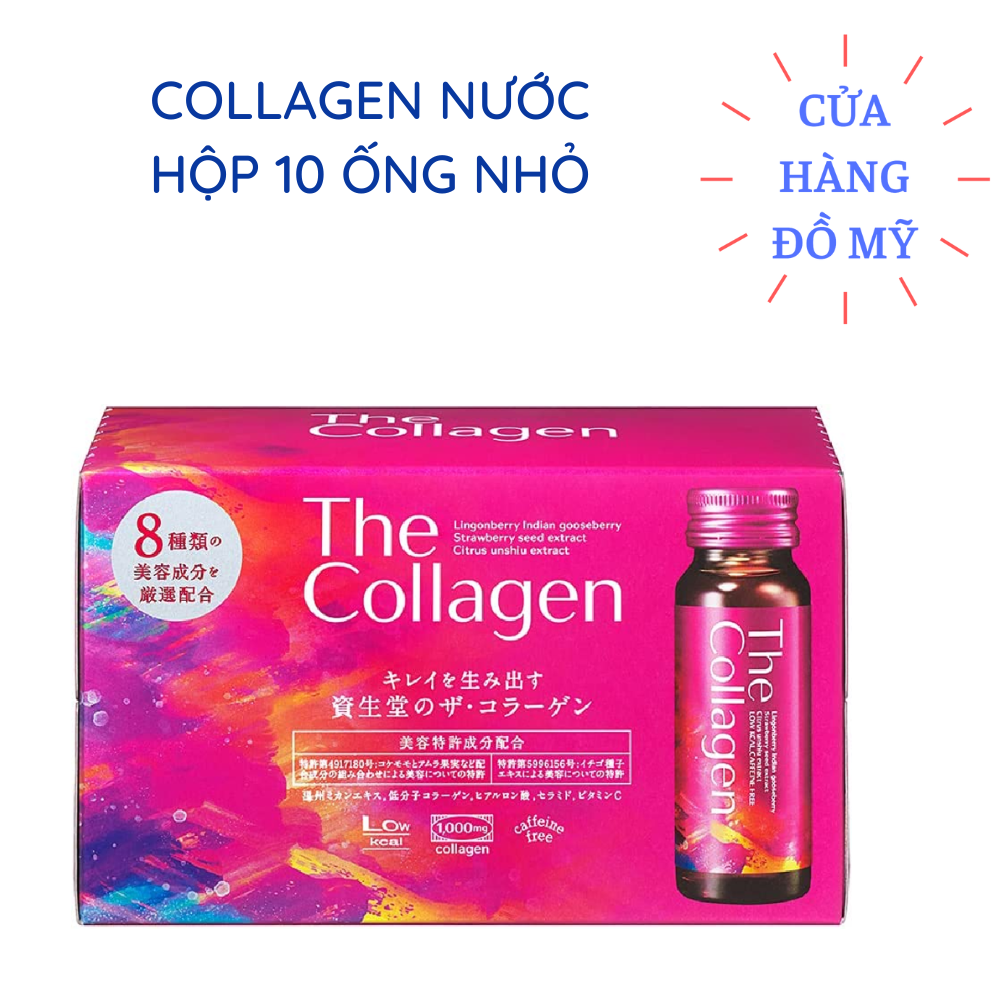 Nước uống The Collagen Shiseido Dạng Nước Của Nhật hộp 10 chai 50ml - Shop Hong1008
