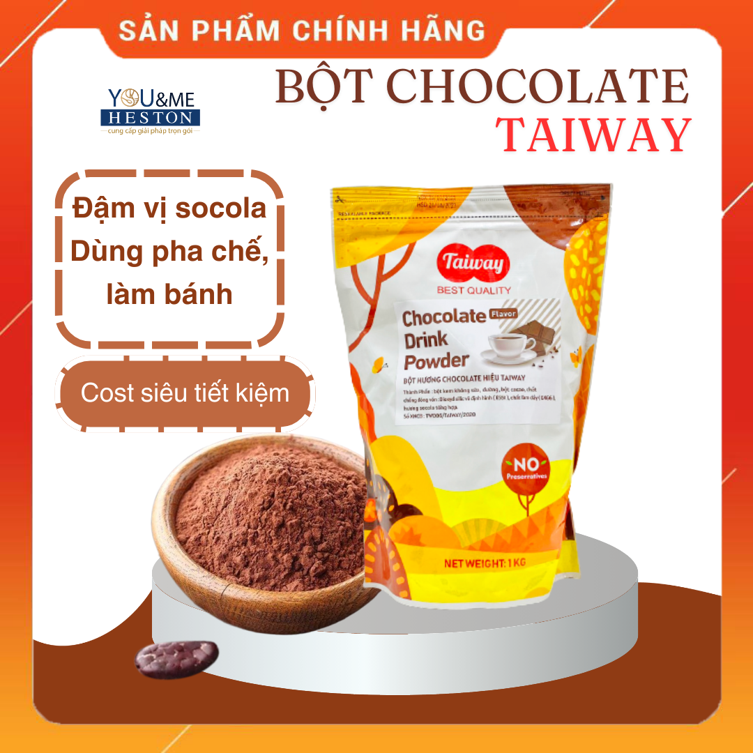 Bột chocolate hiệu Taiway Việt Nam 1kg