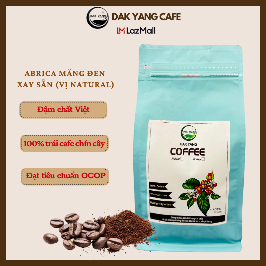 Cà phê Arabica Măng Đen bột - Natural 500g ĐẮK YANG CAFE