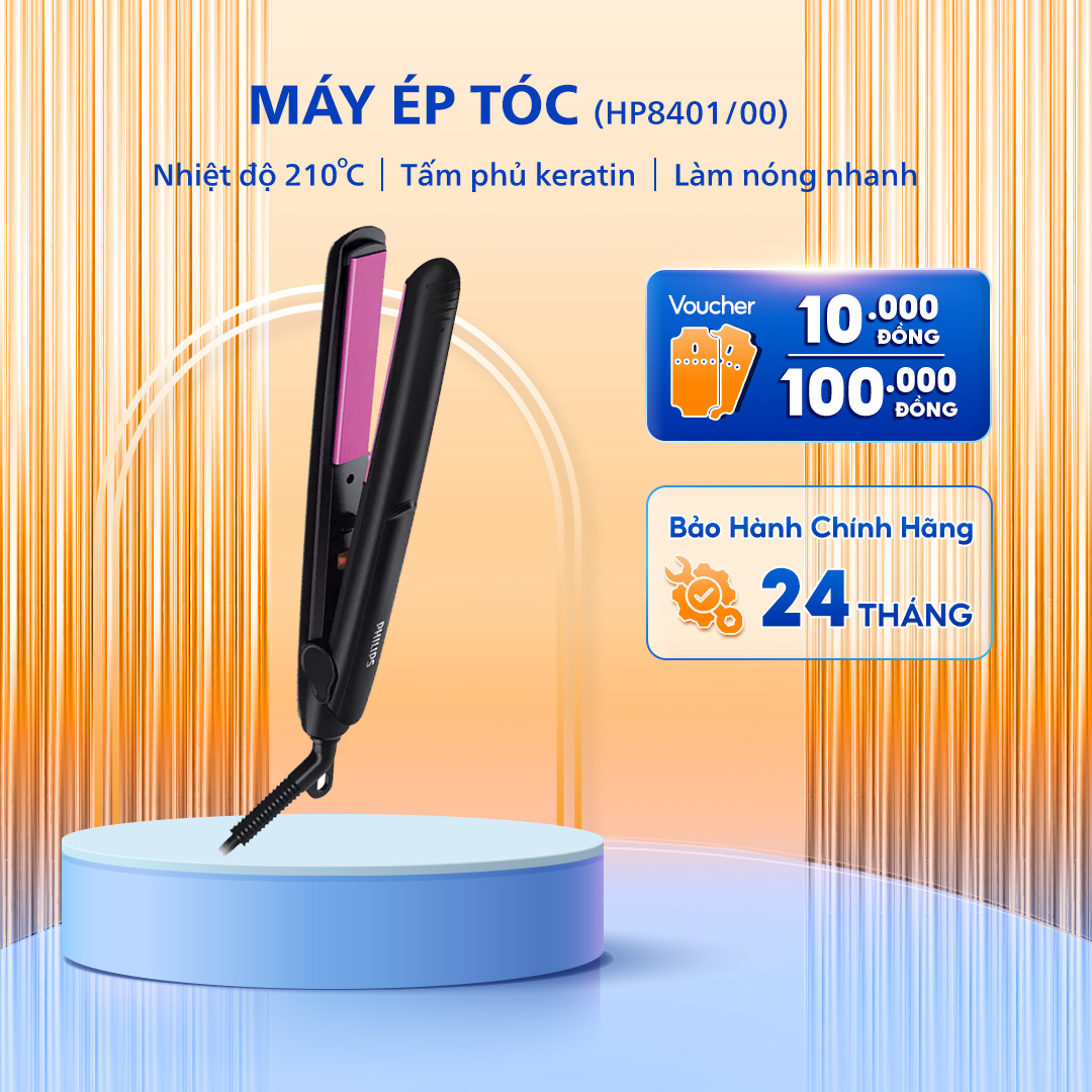 Máy ép tóc Philips HP8401/00 - Sử dụng dễ dàng - An toàn - Chính hãng, bảo hành 2 năm