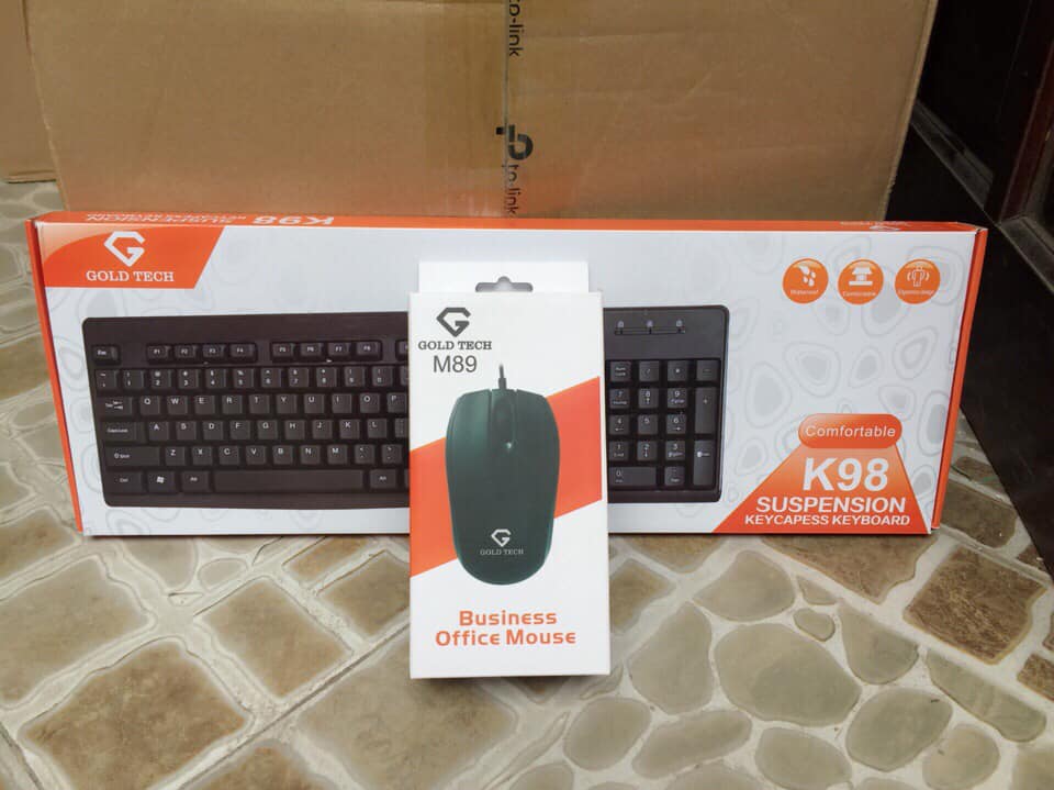 Bộ phím chuột văn phòng goldtech k98 và M89 giá rẻ bảo hành 12 tháng