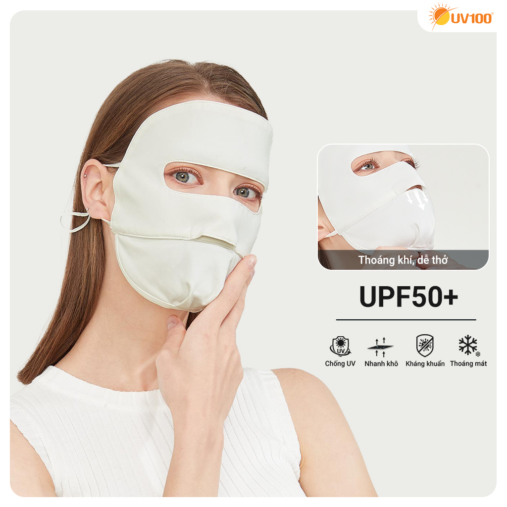UPF50+ | Khẩu trang chống nắng che trán Apex-Cool UV100 LB22523