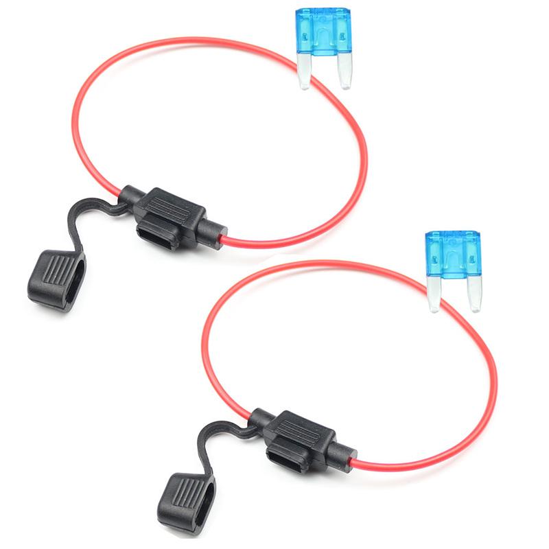 Bộ 2 dây chèn mạch cầu chì Oto/Xe máy loại tcầu chì Size S tiêu chuẩn chống thấm nước CS10 (Đen)