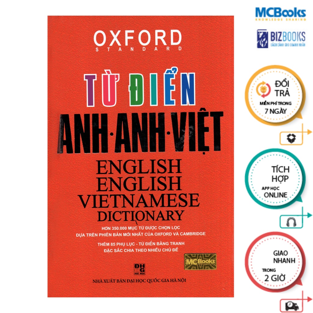 Từ điển Anh - Anh - Việt  Bìa Đỏ