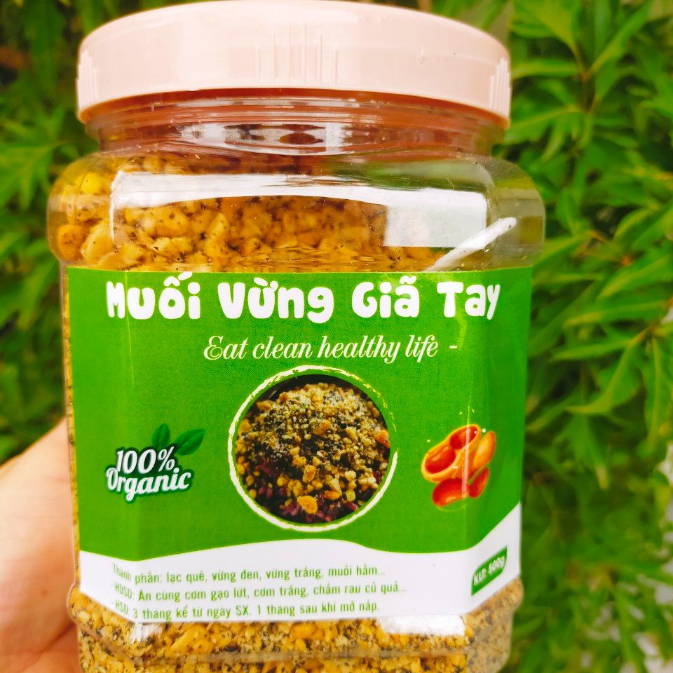 Muối Lạc Vừng Mè Đen Healthy- Giảm cân, Thực dưỡng, Eat clean hộp 500gr