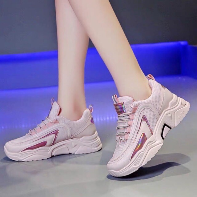 Giầy nữ thể thao sneaker tk phản quang thời trang trẻ