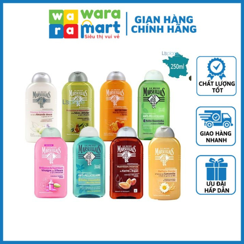 Dầu Gội Đầu Pháp Le Petit Marseillais Hương Cacao Mật Ong 250ml
