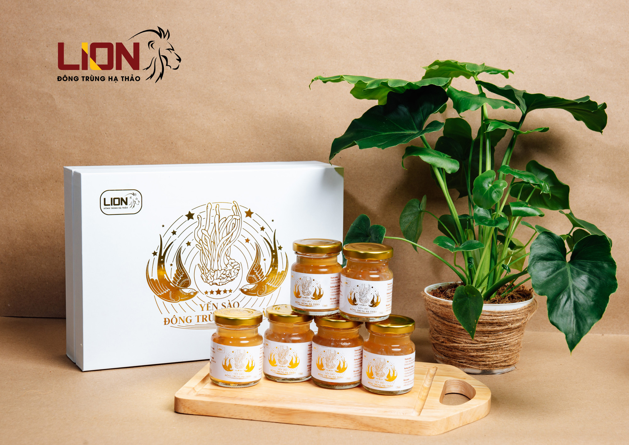 Yến Sào Đông Trùng Hạ Thảo - 15% Yến Thật (6 hủ x 75ml) - Bồi bổ sức khỏe, tăng cường miễn dịch, phù hợp mọi lứa tuổi sản phẩm OCOP 4 sao