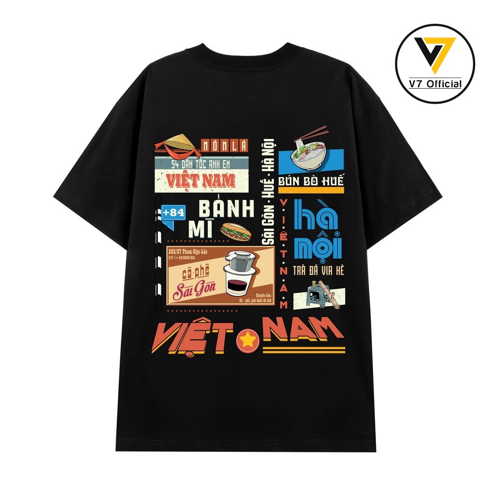 Áo thun Tealab Việt Nam ,(V35) áo over size coton dày dặn-VENDER STORE