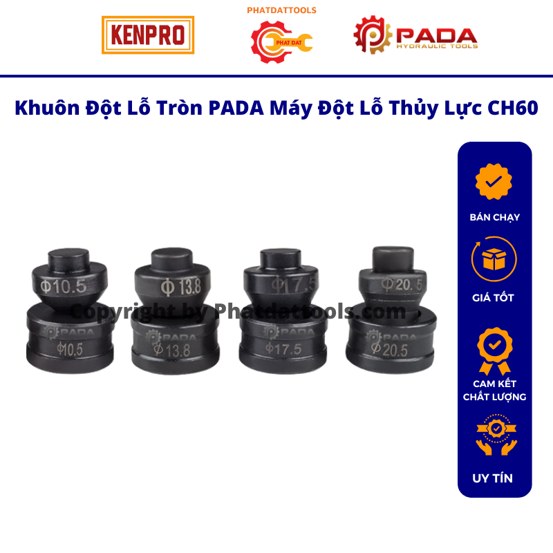Khuôn đột lỗ tròn thủy lực cho máy đột lỗ CH60-HHM60