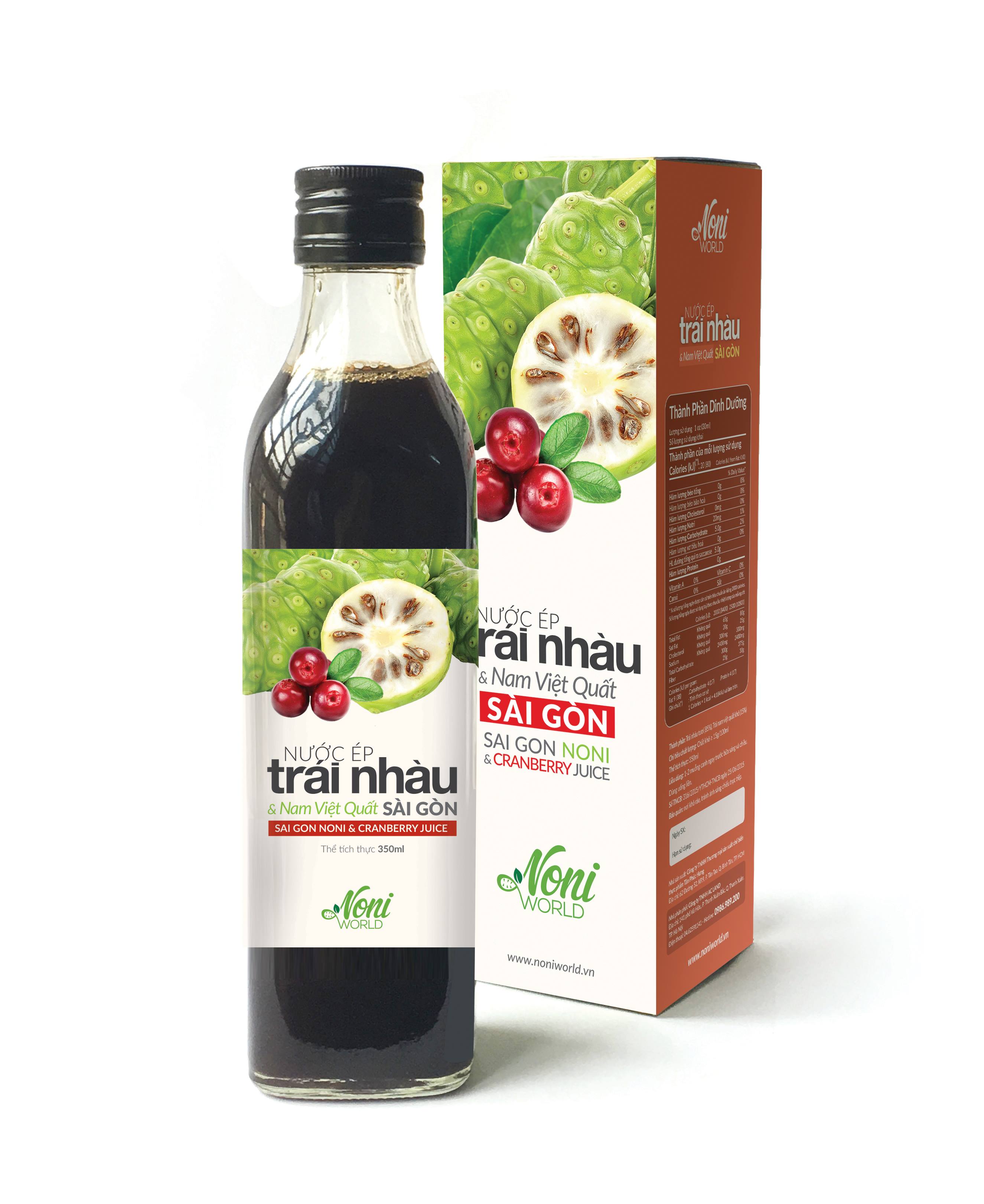 Noni & cranberry juice - Nước ép trái nhàu và nam việt quất Noniworld